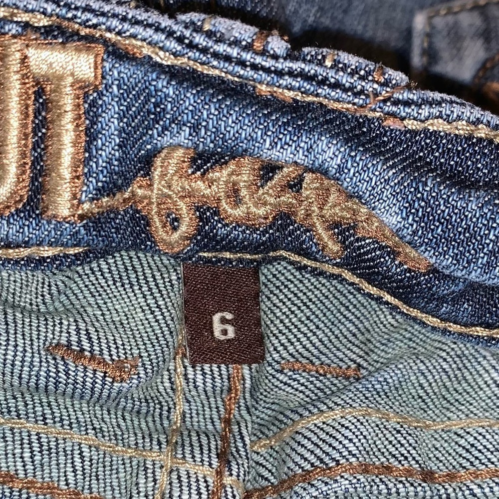 Kut from the Kloth Dark Blue Midrise Straight Leg Jeans - Picture 4 of 10